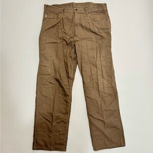 Carhartt Original Dungaree Fit B159 Tan Canvas Pants Men’s Loose 42x34